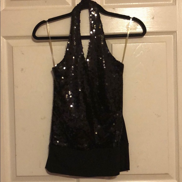 Forever 21 Black Sequin Halter Small 🖤 - Picture 3 of 5